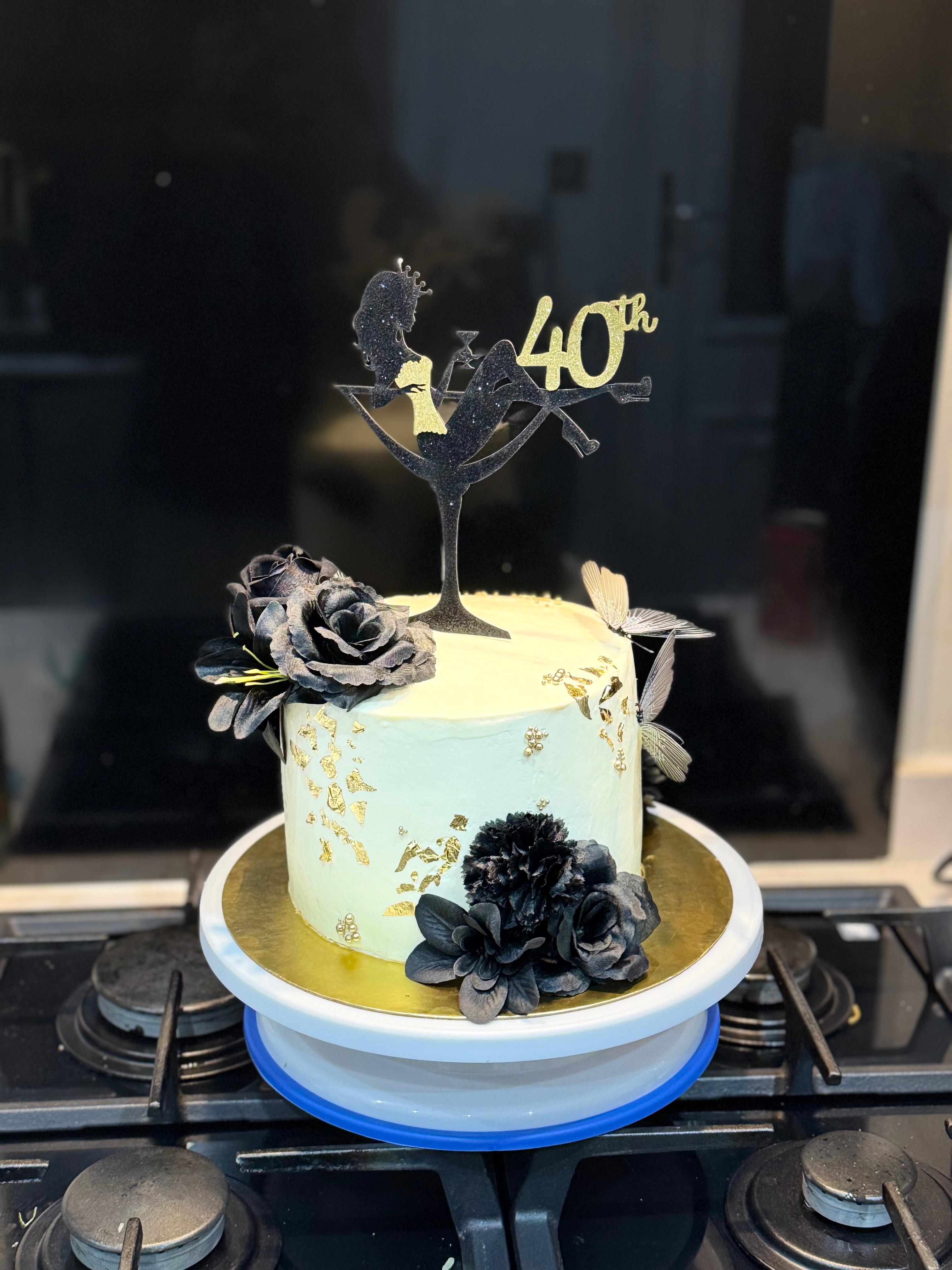 Milestone birthday cake