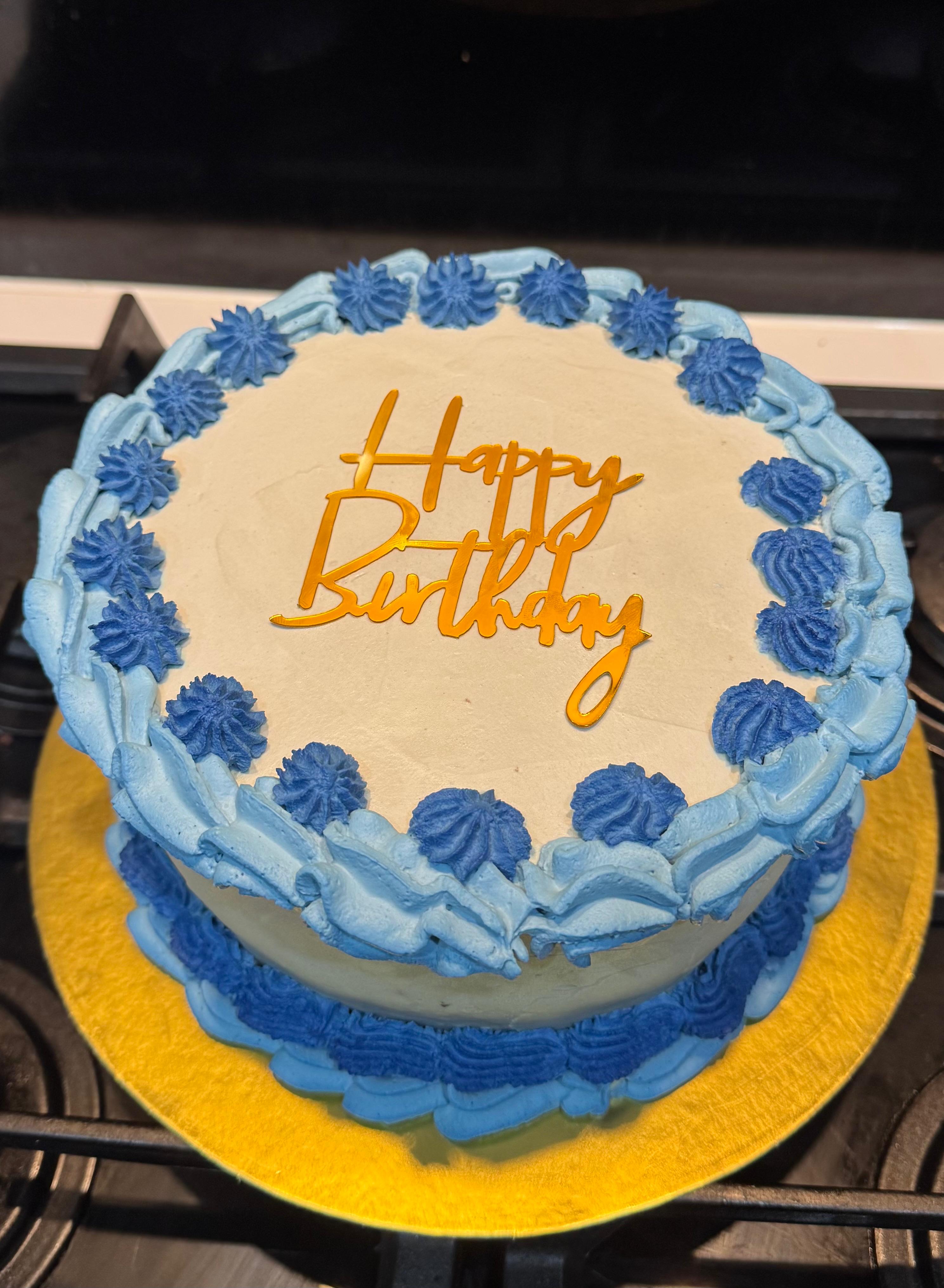 Blueberry & White Velvet Cake